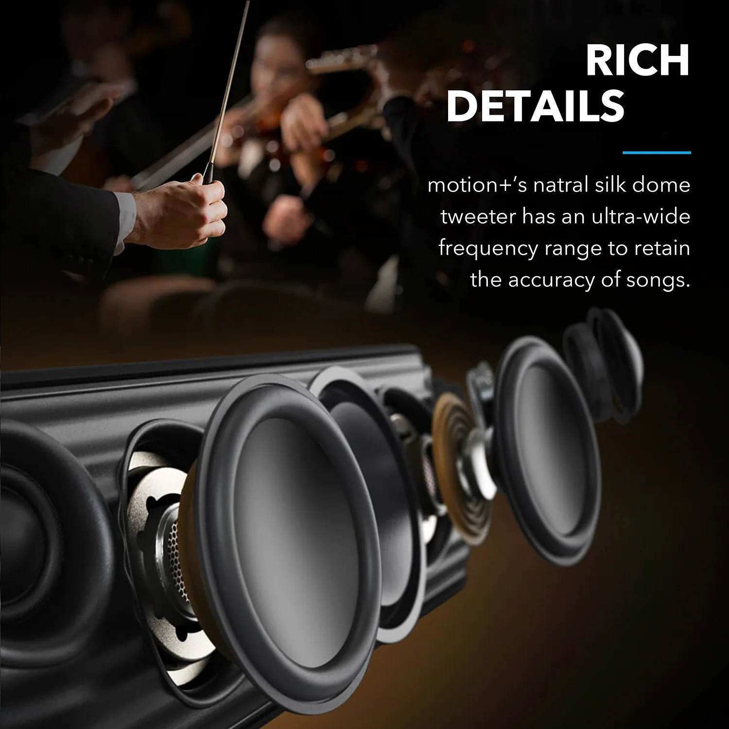 soundcore Motion+ | Portable Bluetooth Speaker with Hi-Res 30W Audio - Image 3