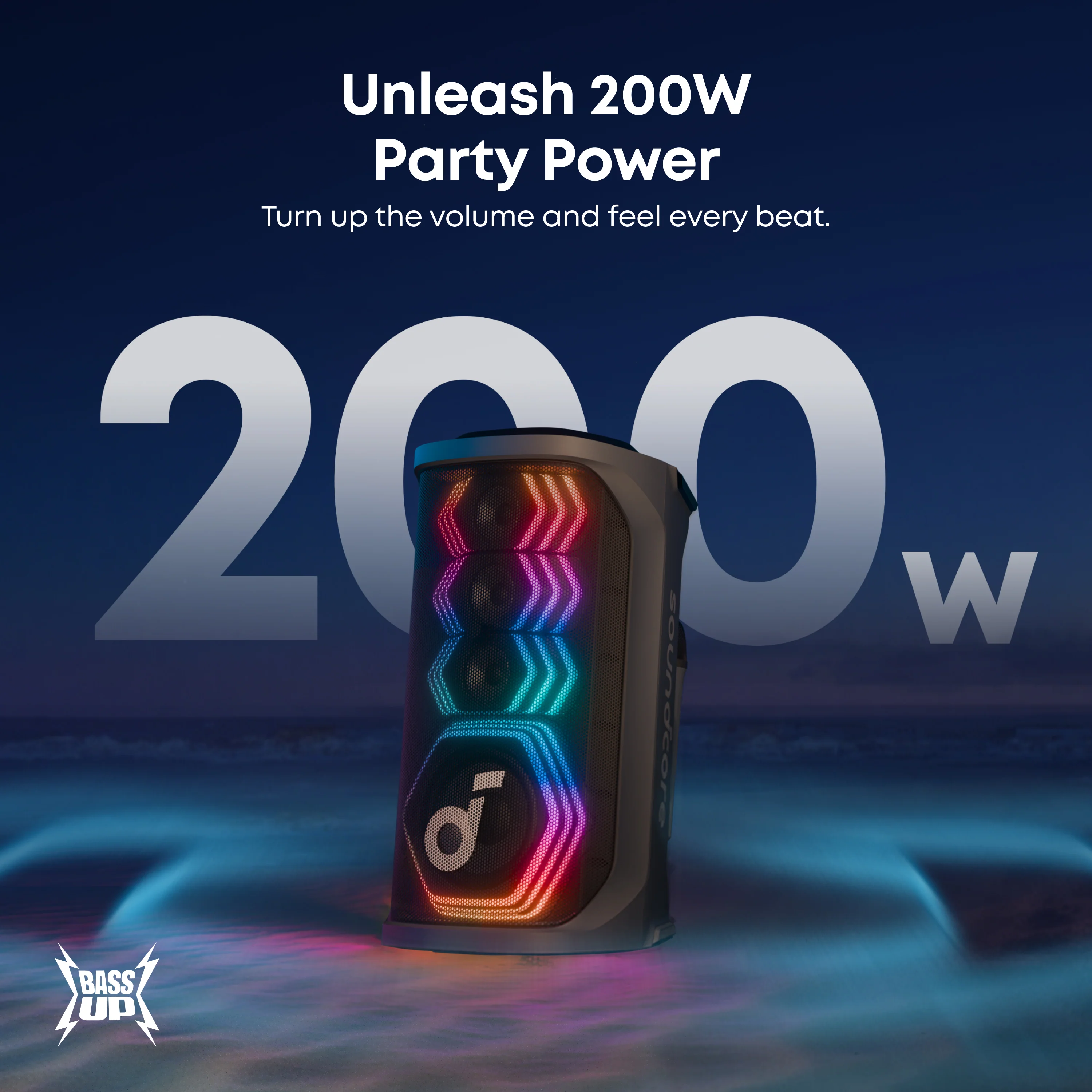 soundcore Rave 3S | AI Karaoke Party Speaker with 200W Sound, Light Show - Image 3