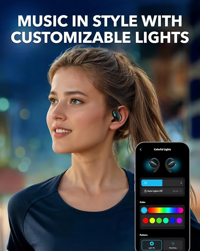 soundcore V20i | Adjustable Open-Ear Headphones with LED Lights - Image 5
